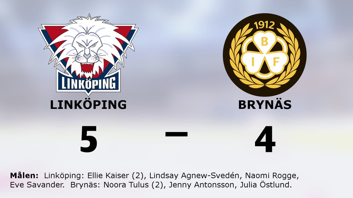 Linköping vände tvåmålsunderläge till seger mot Brynäs