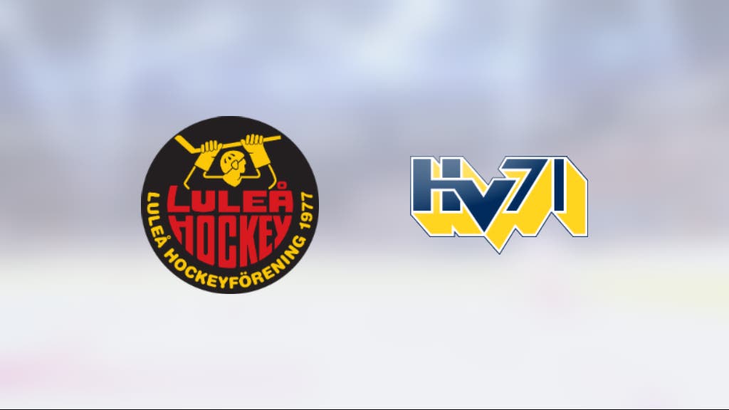Tre klara poäng för Luleå mot HV 71