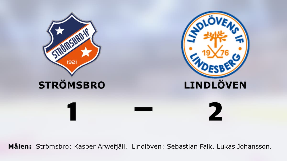 Lindlöven avgjorde i sista perioden och vann mot Strömsbro