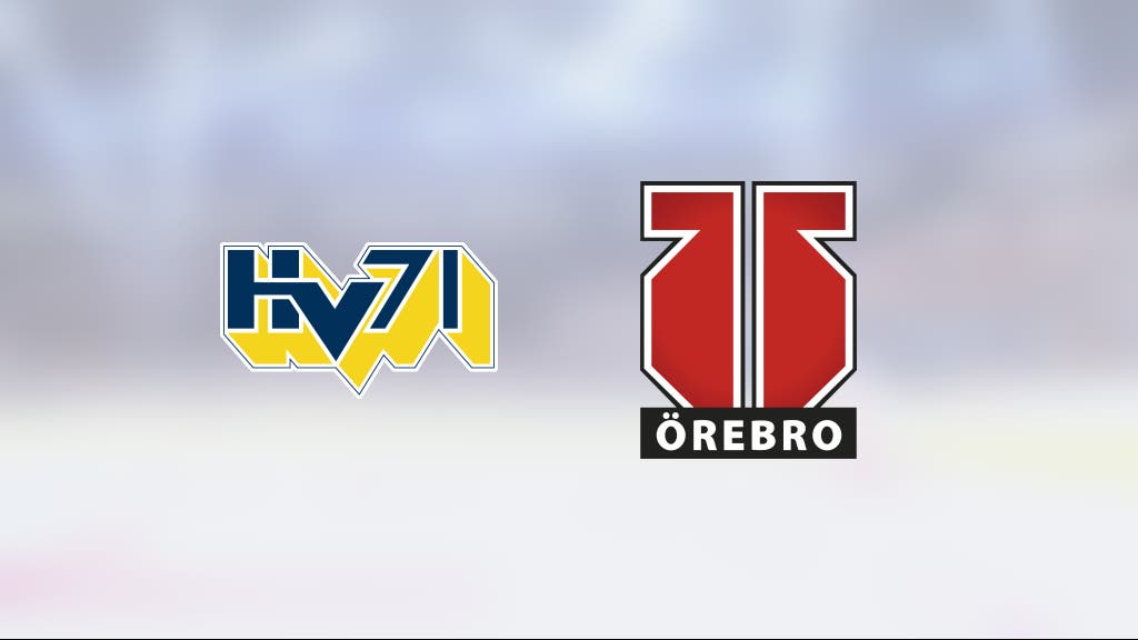 Örebro Hockey avgjorde tät match mot HV 71 i tredje perioden