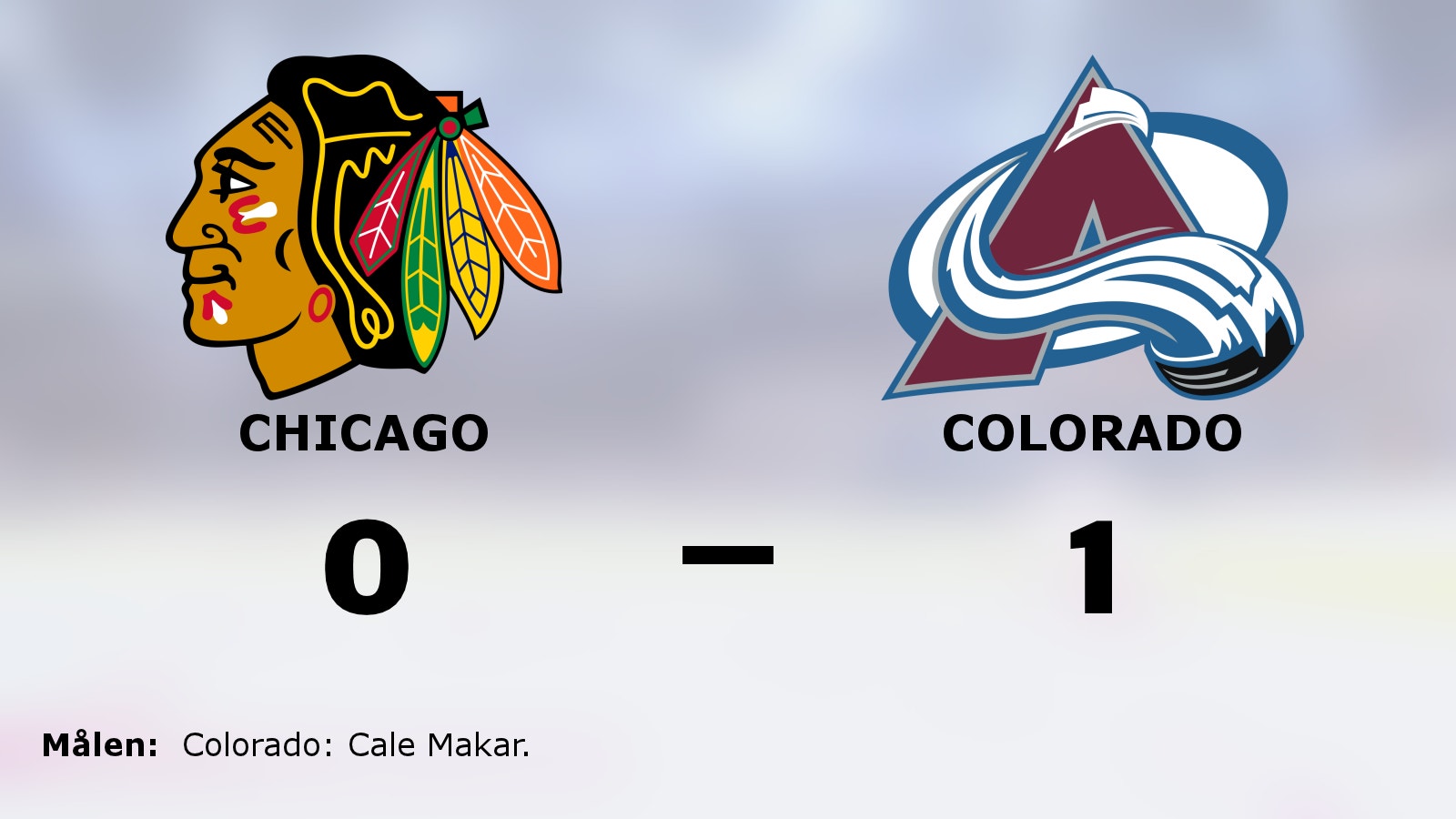 Cale Makar matchhjälte när Colorado vann mot Chicago