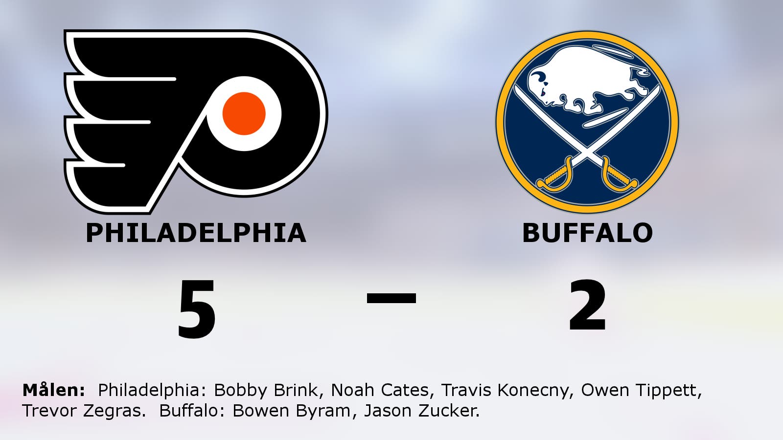 Seger för Philadelphia mot Buffalo