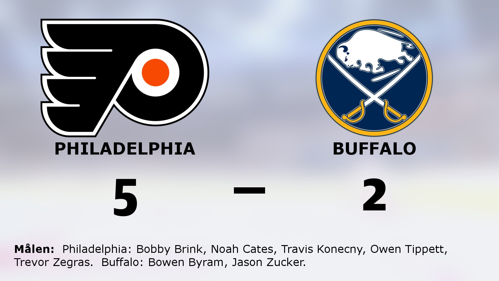 Seger för Philadelphia mot Buffalo