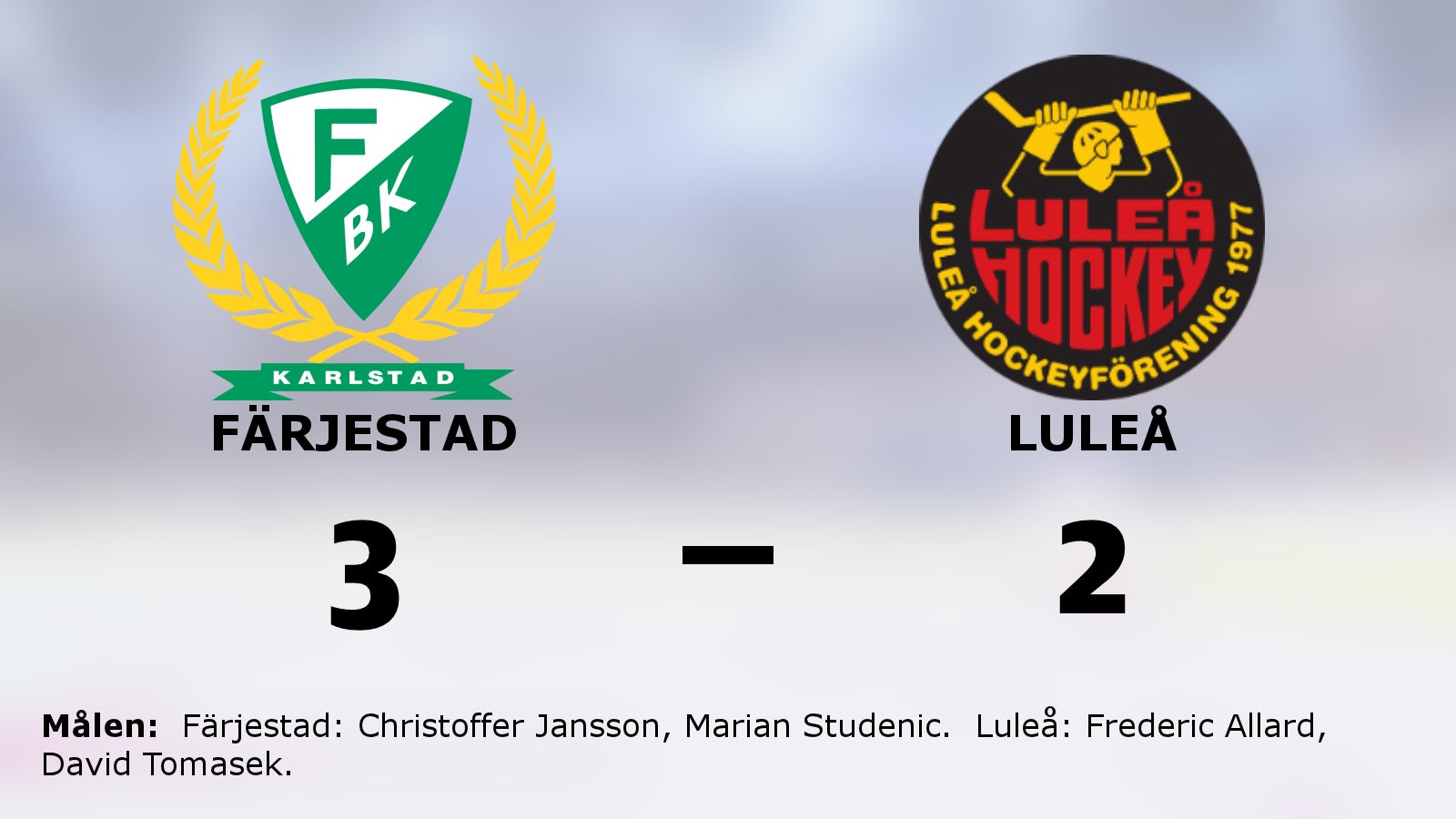 Straffar avgjorde – Färjestad vann mot Luleå