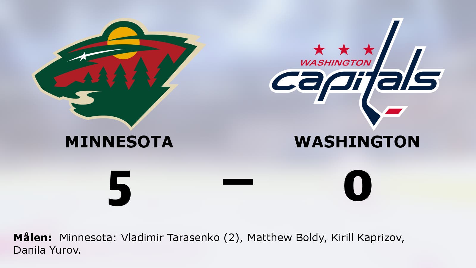 Minnesota segrade i toppmötet mot Washington