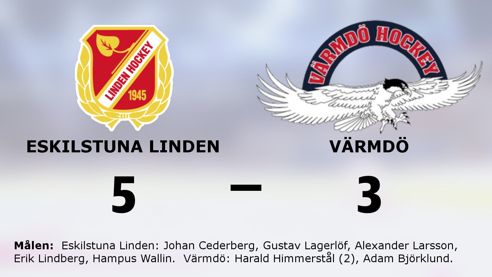 Eskilstuna Linden besegrade Värmdö med 5–3