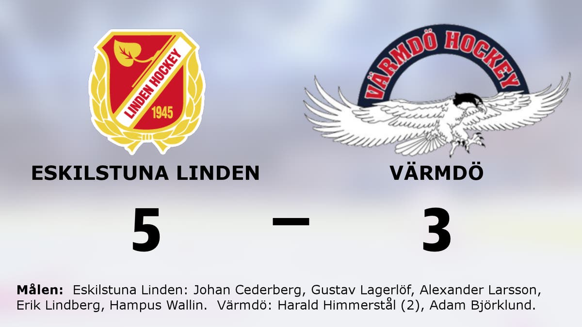 Eskilstuna Linden besegrade Värmdö med 5–3