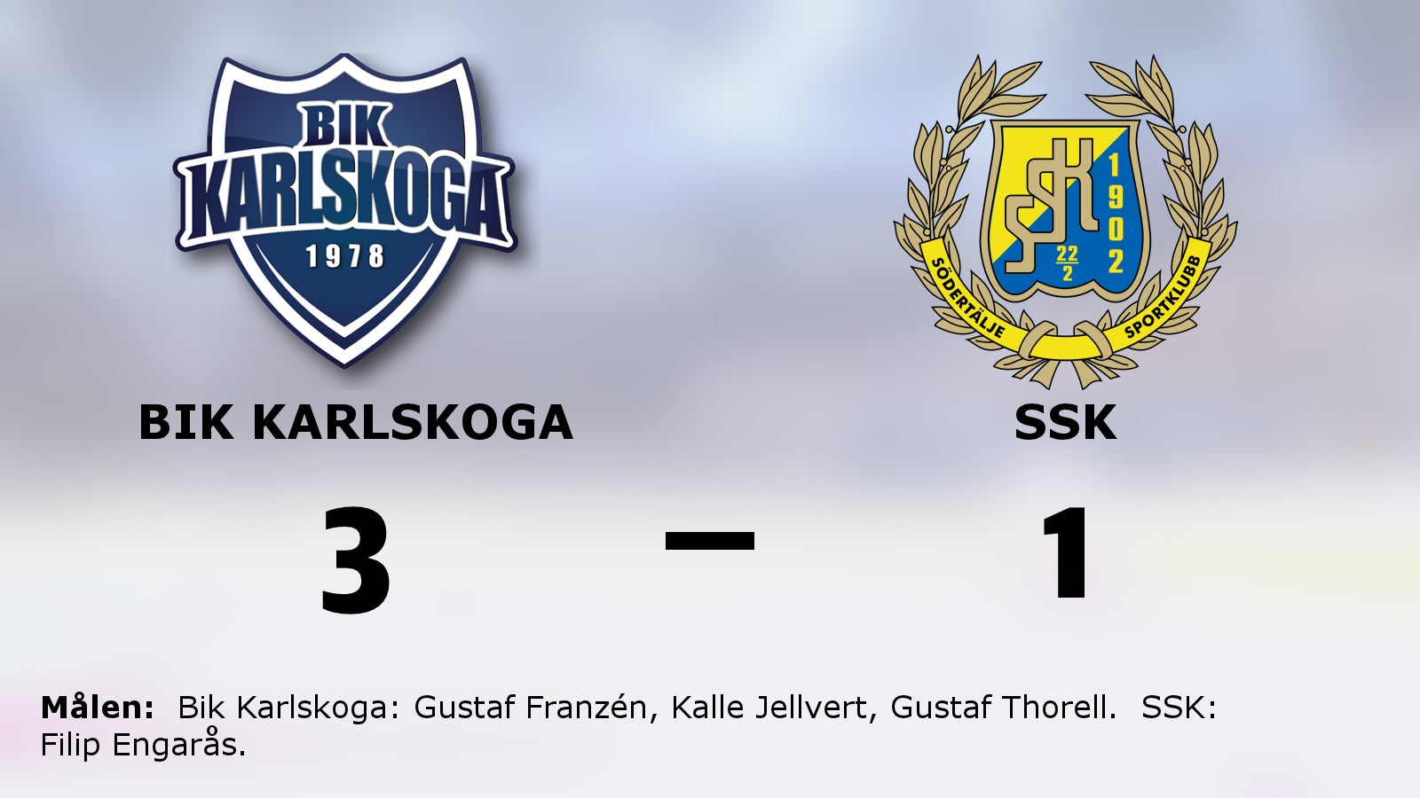 Bik Karlskoga tog ännu en seger – 3–1 mot SSK