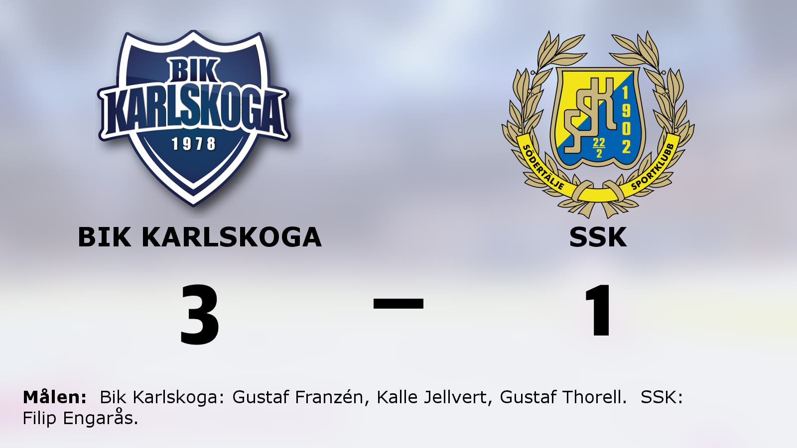 Bik Karlskoga tog ännu en seger – 3–1 mot SSK