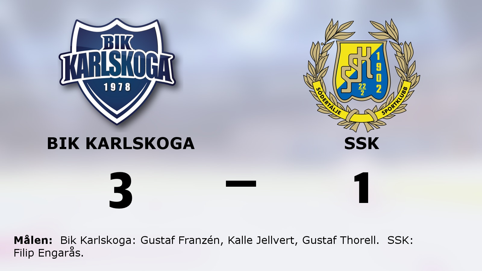 Bik Karlskoga tog ännu en seger – 3–1 mot SSK