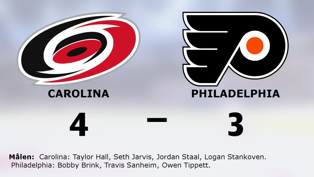 Carolina avgjorde i förlängningen mot Philadelphia