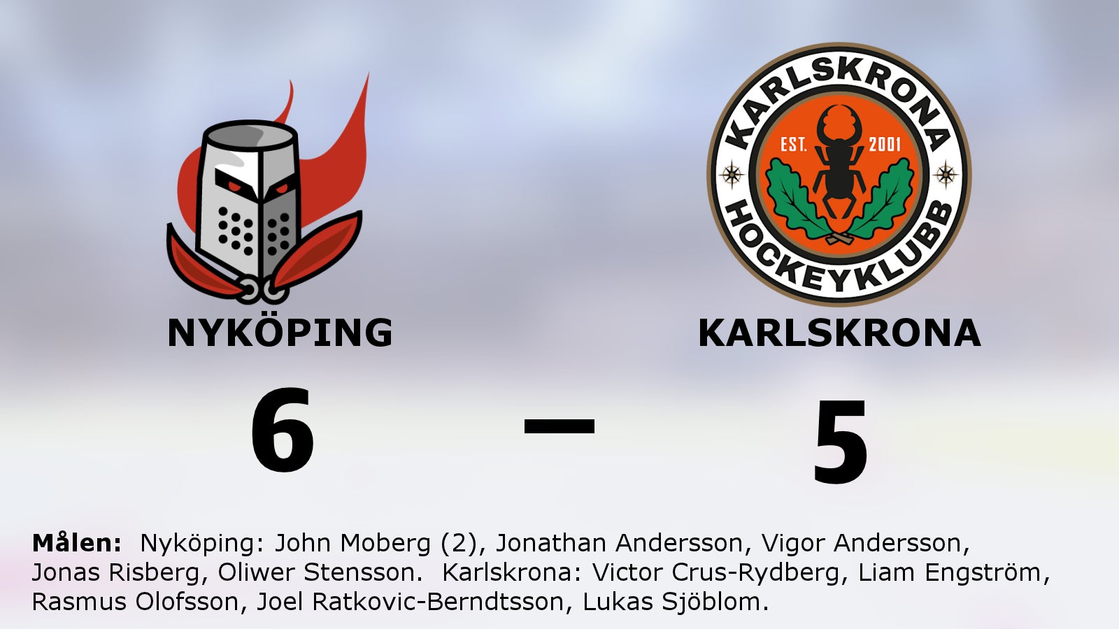 Nyköping vann mot Karlskrona – trots underläge