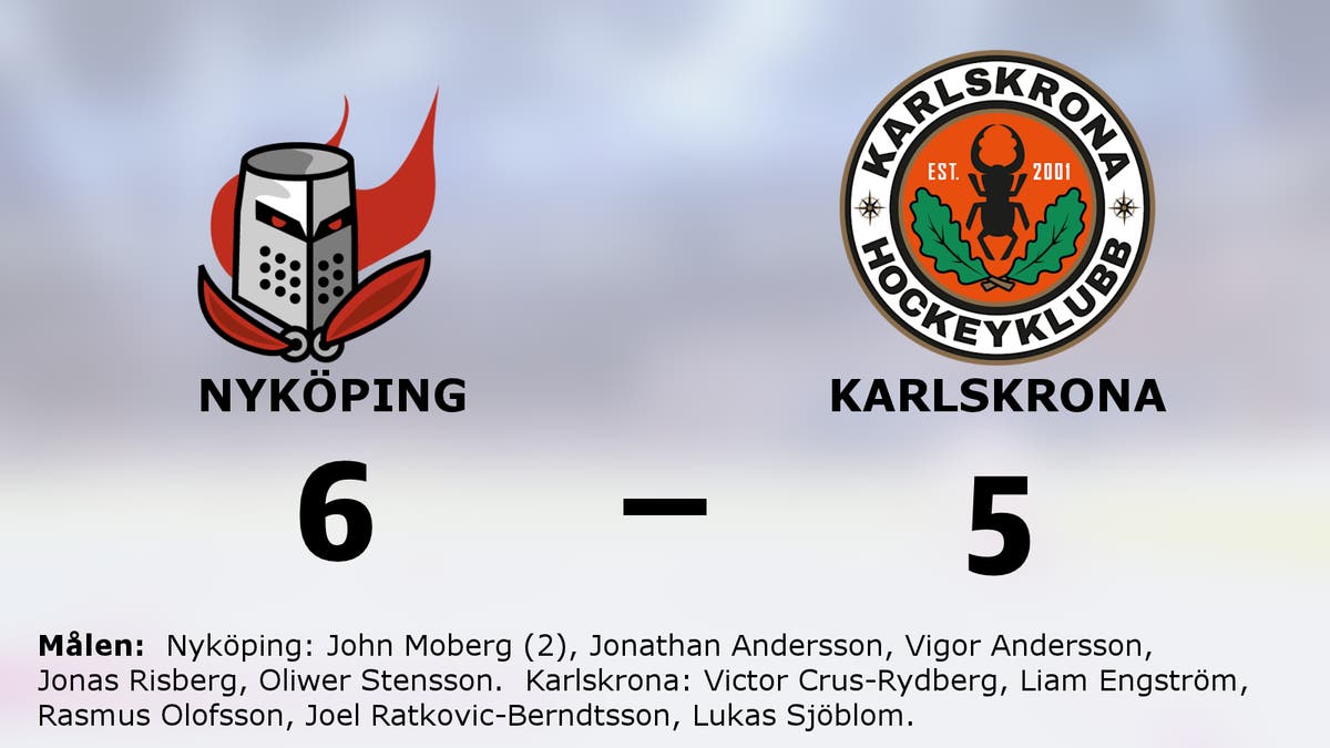 Nyköping vann mot Karlskrona – trots underläge
