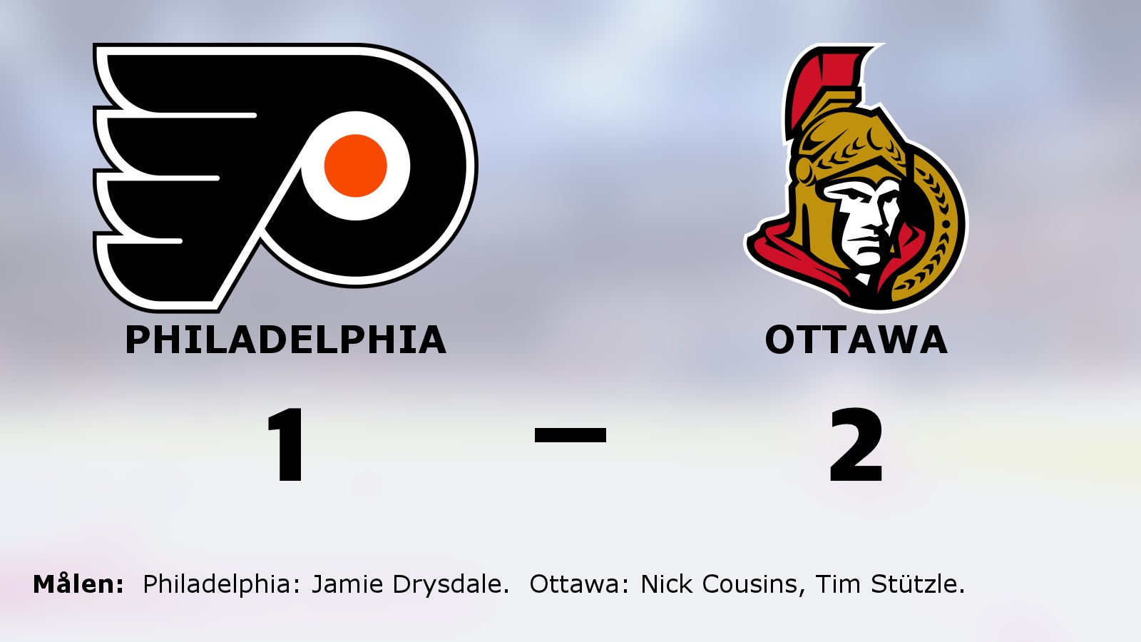 Ottawas fina svit mot Philadelphia fortsätter