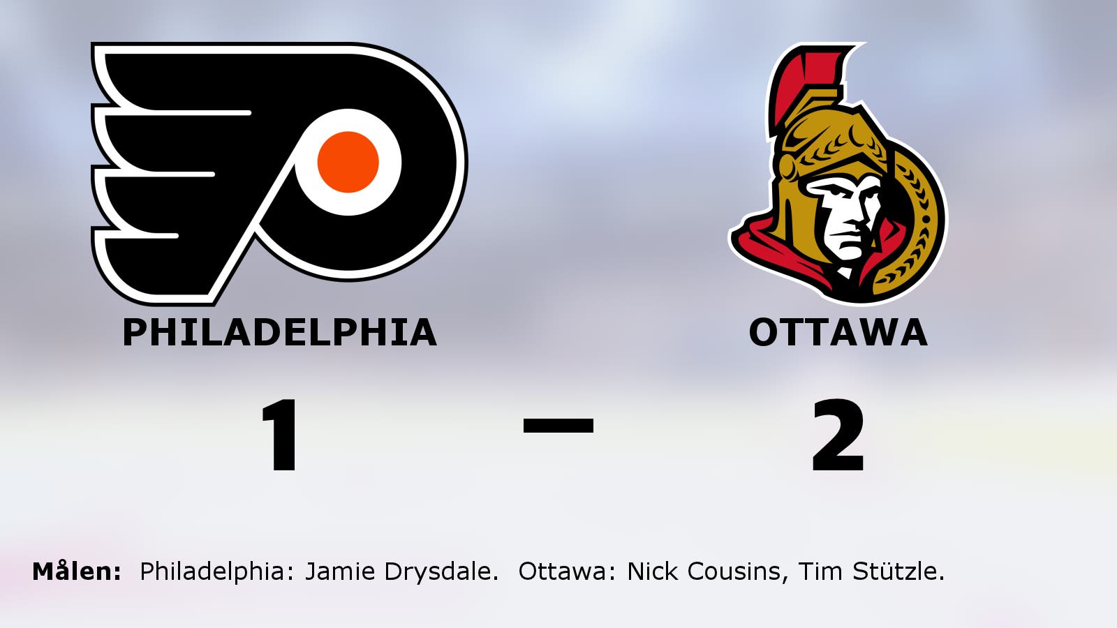 Ottawas fina svit mot Philadelphia fortsätter