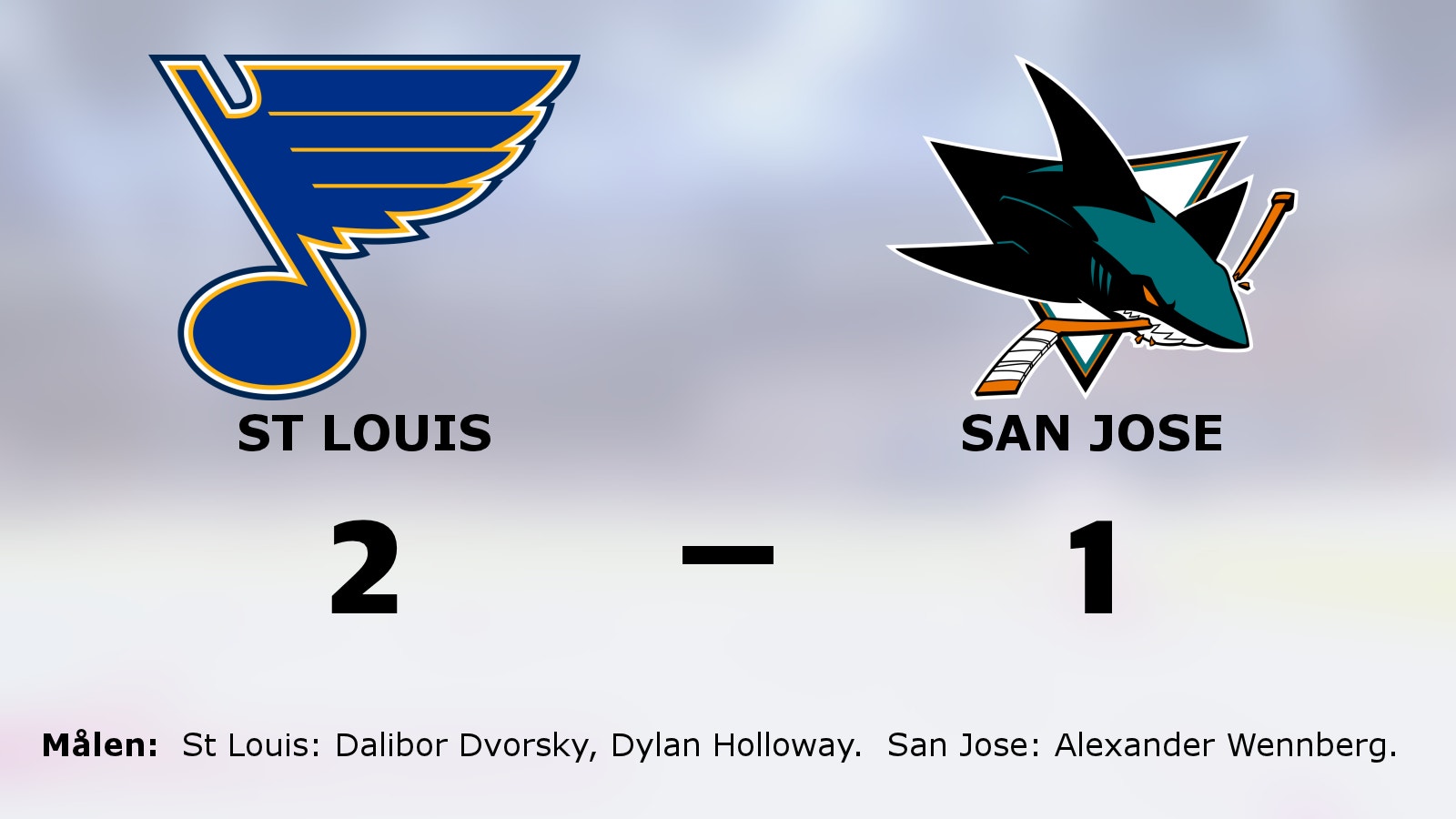 St Louis vann i förlängningen mot San Jose
