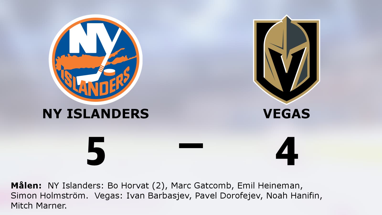 NY Islanders segrade i toppmötet – Emil Heineman hjälte