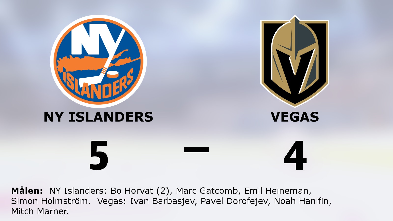 NY Islanders segrade i toppmötet – Emil Heineman hjälte