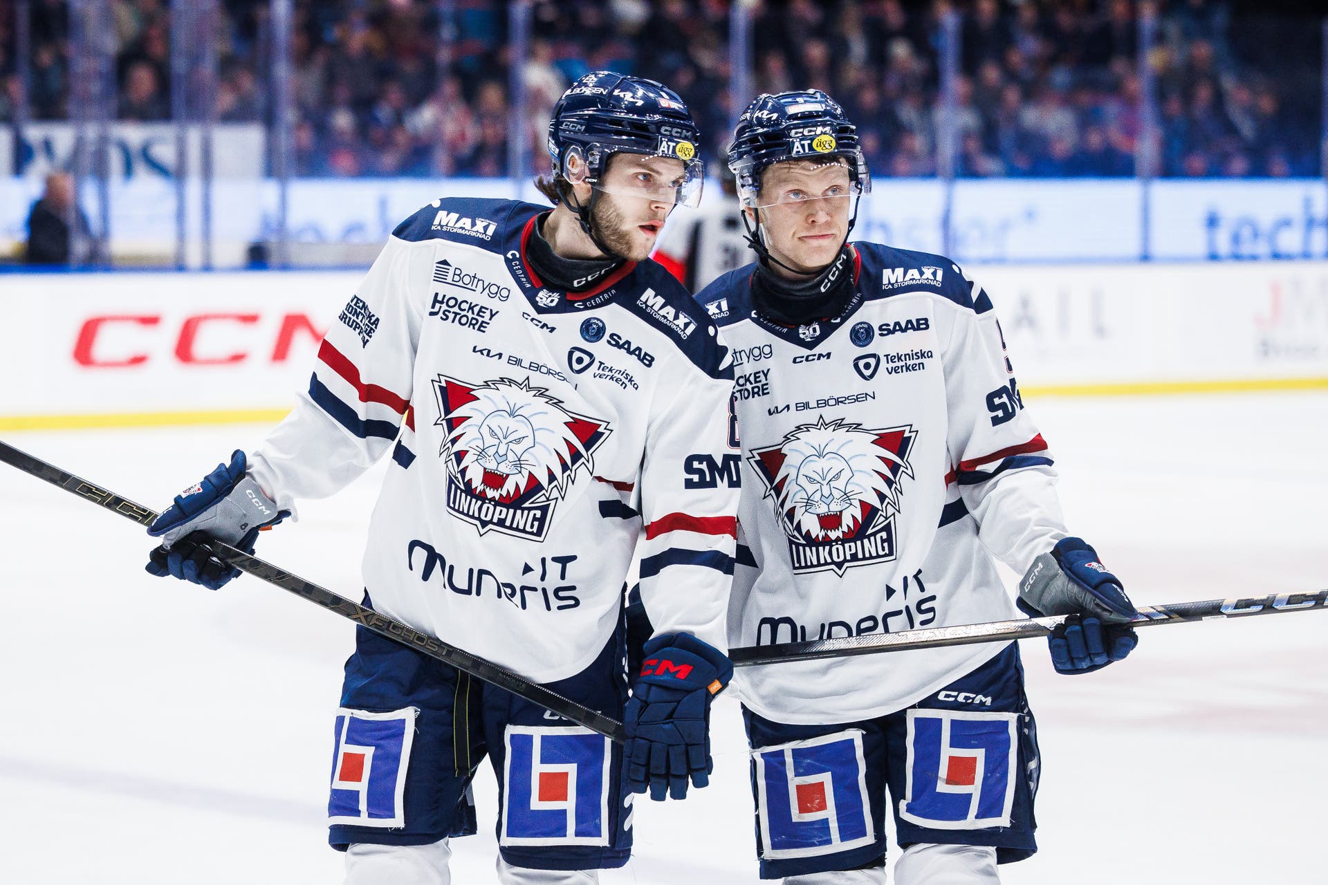 LHC Linköpings Jonathan Myrenberg och Erik Norén