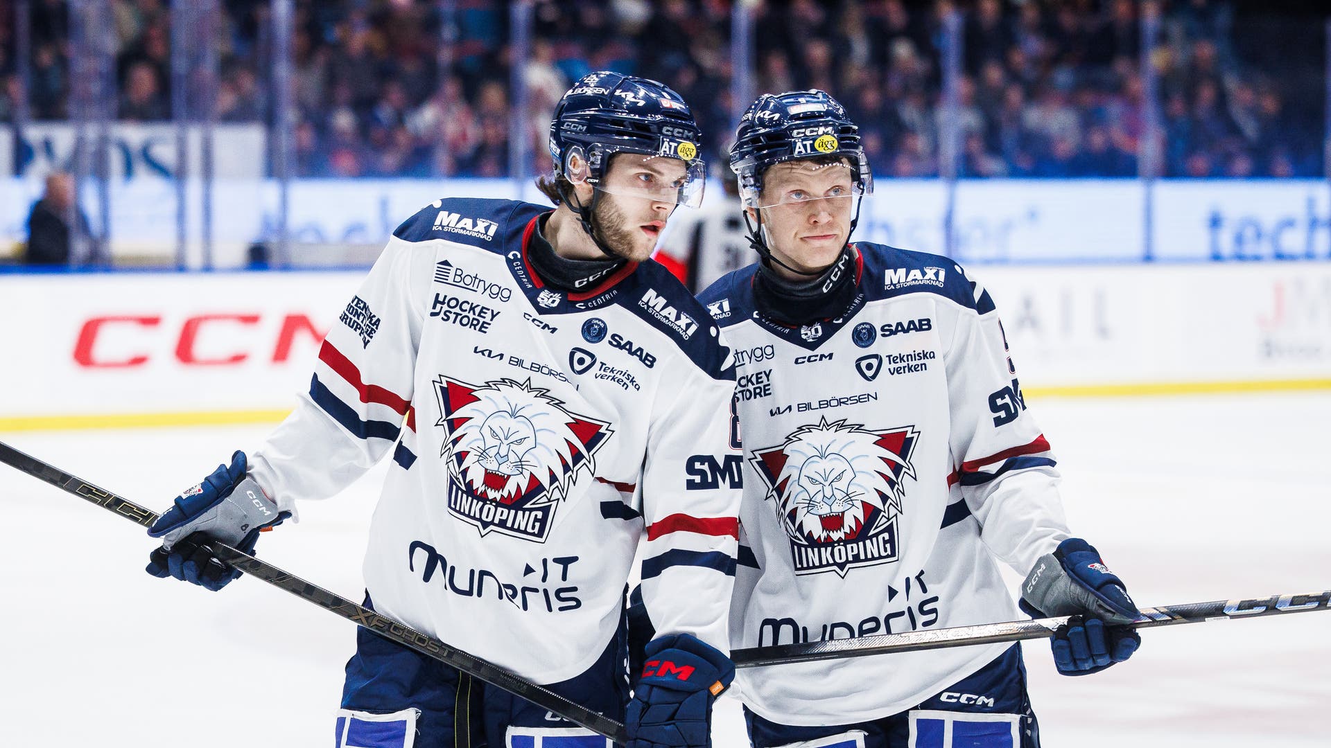 LHC Linköpings Jonathan Myrenberg och Erik Norén