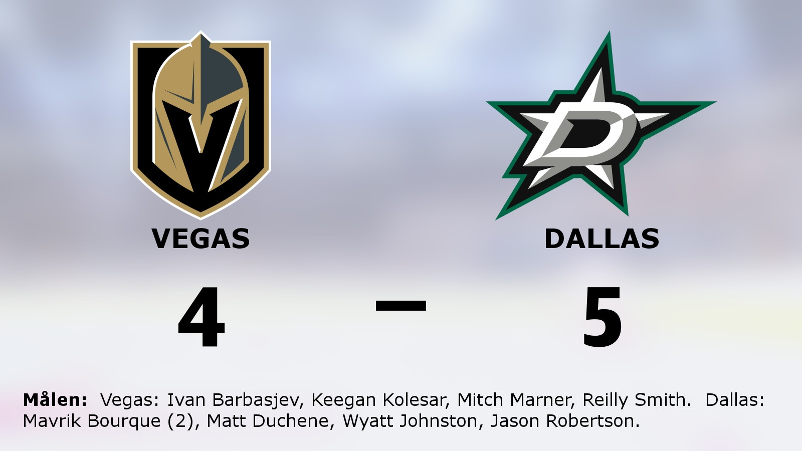 Dallas vann toppmötet med Vegas
