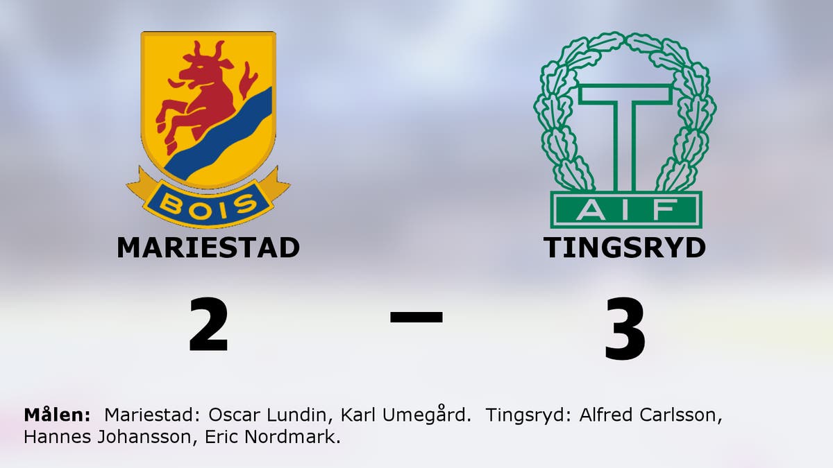 Tingsryd avgjorde i straffläggningen borta mot Mariestad