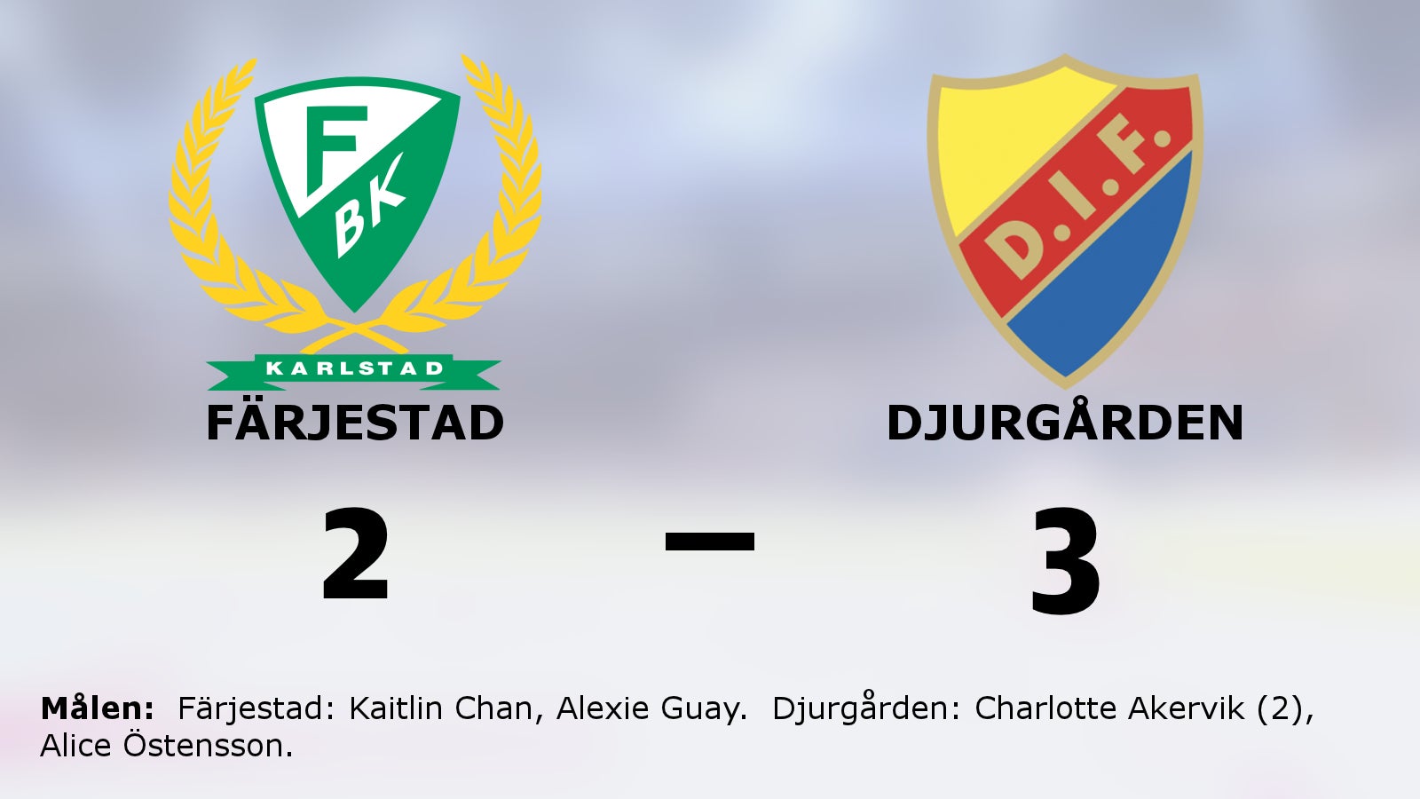 Stark sista period avgjorde för Djurgården borta mot Färjestad