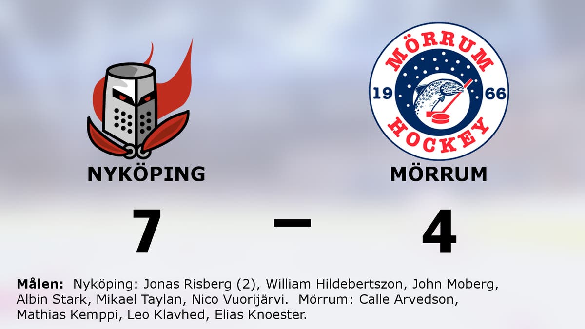 Nyköping segrare hemma mot Mörrum – Jonas Risberg matchvinnare
