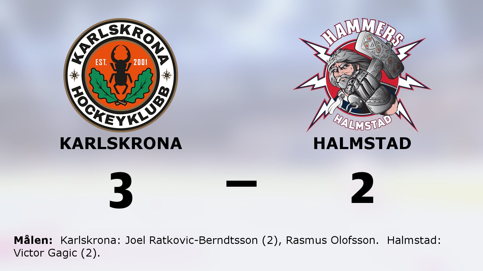 Karlskrona kvitterade matchserien mot Halmstad
