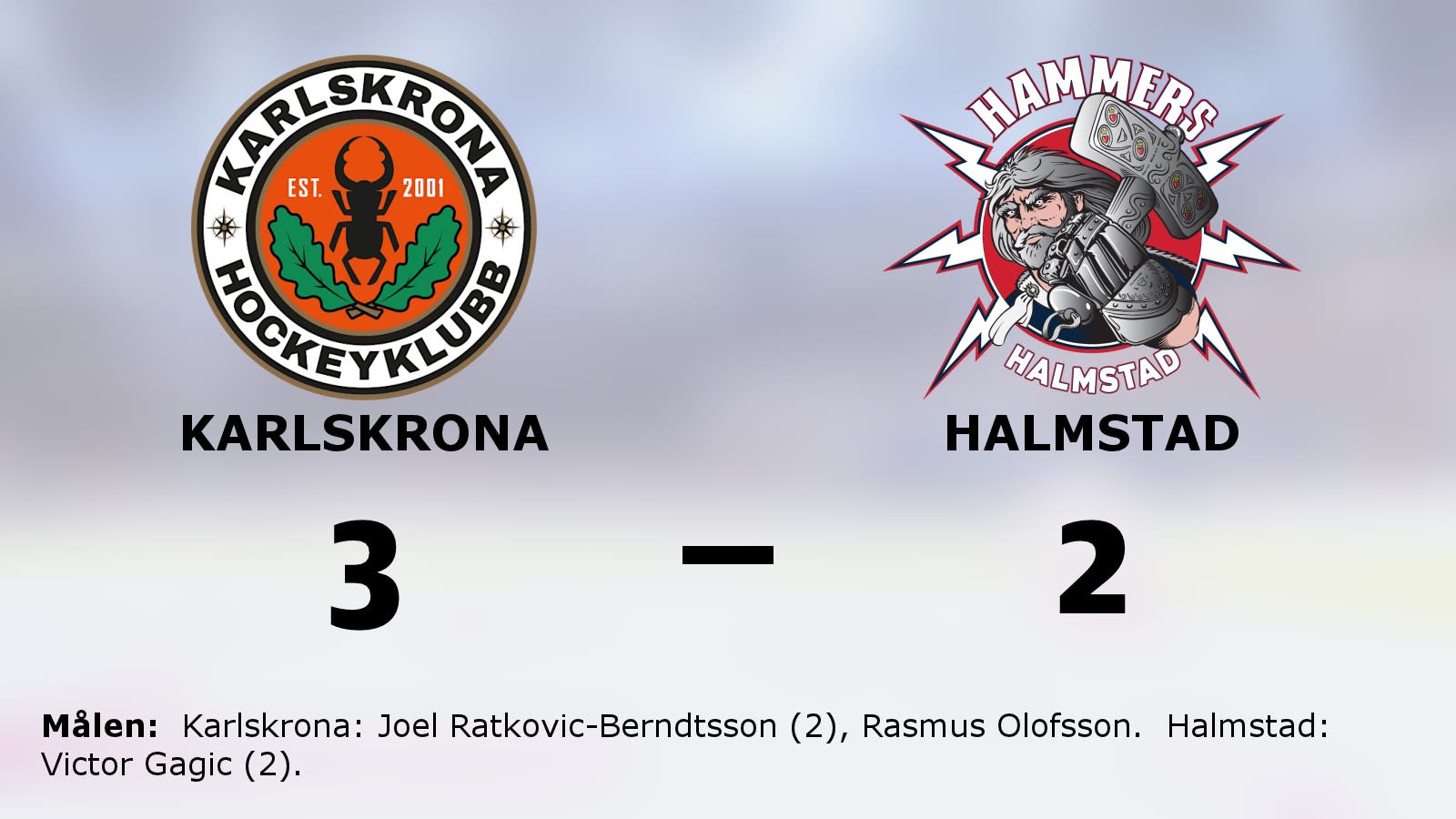 Karlskrona kvitterade matchserien mot Halmstad