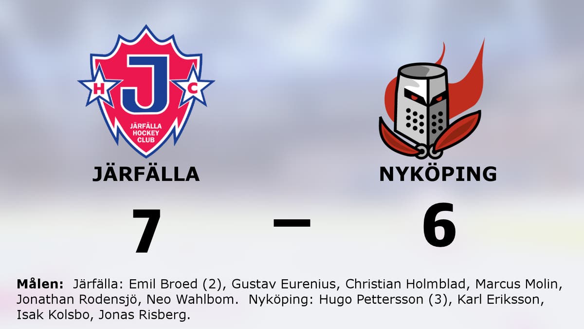 Järfälla slog Nyköping i måljämn match i Järfälla Ishall