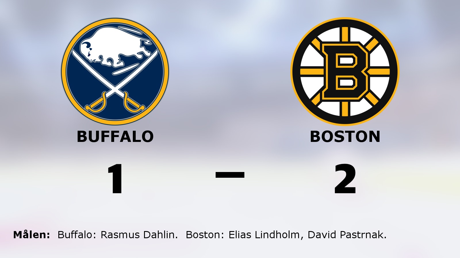 Boston reducerar serien mot Buffalo efter dramatik
