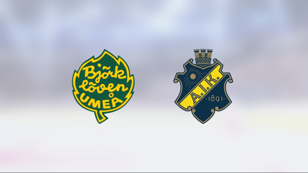 Seger för Björklöven med 5–1 mot AIK