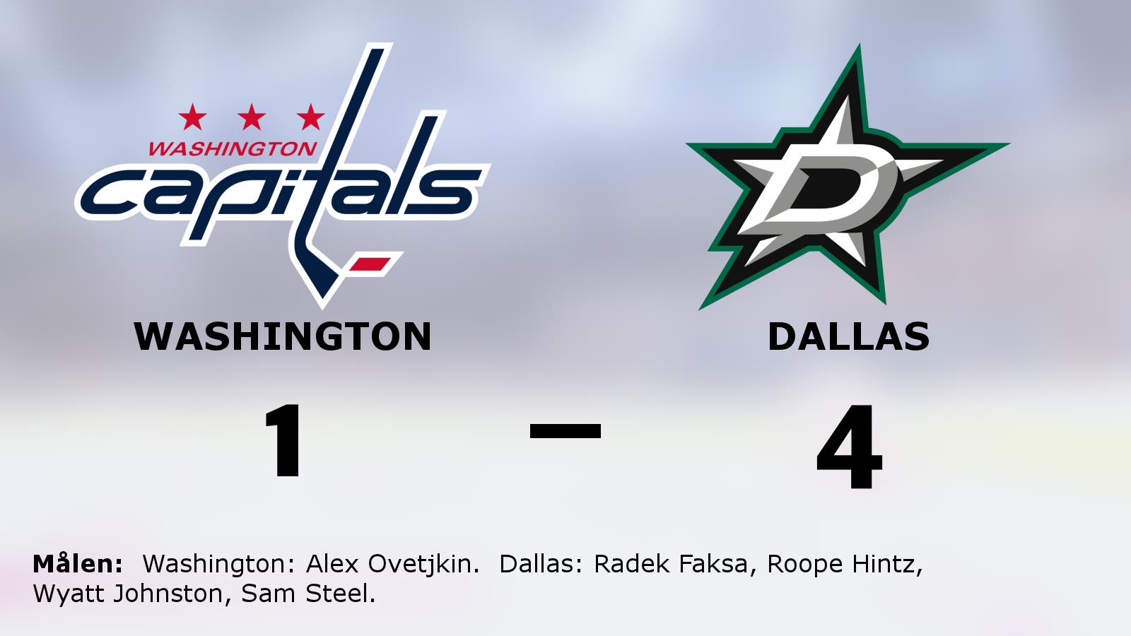 Efterlängtad seger för Dallas – bröt förlustsviten mot Washington