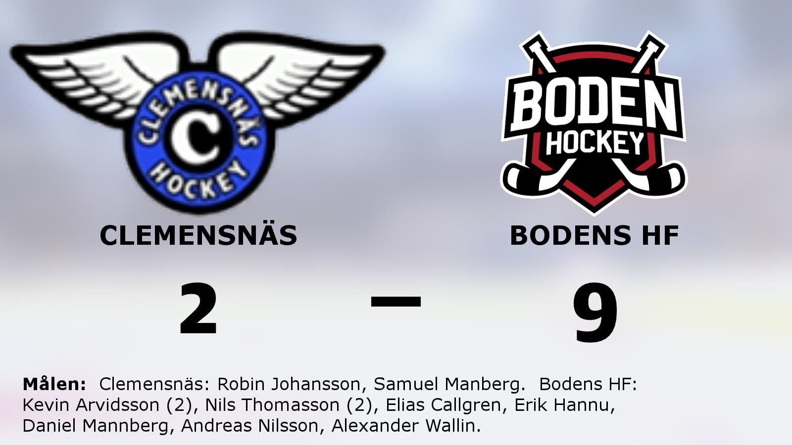 Bodens HF utklassade Clemensnäs på bortaplan