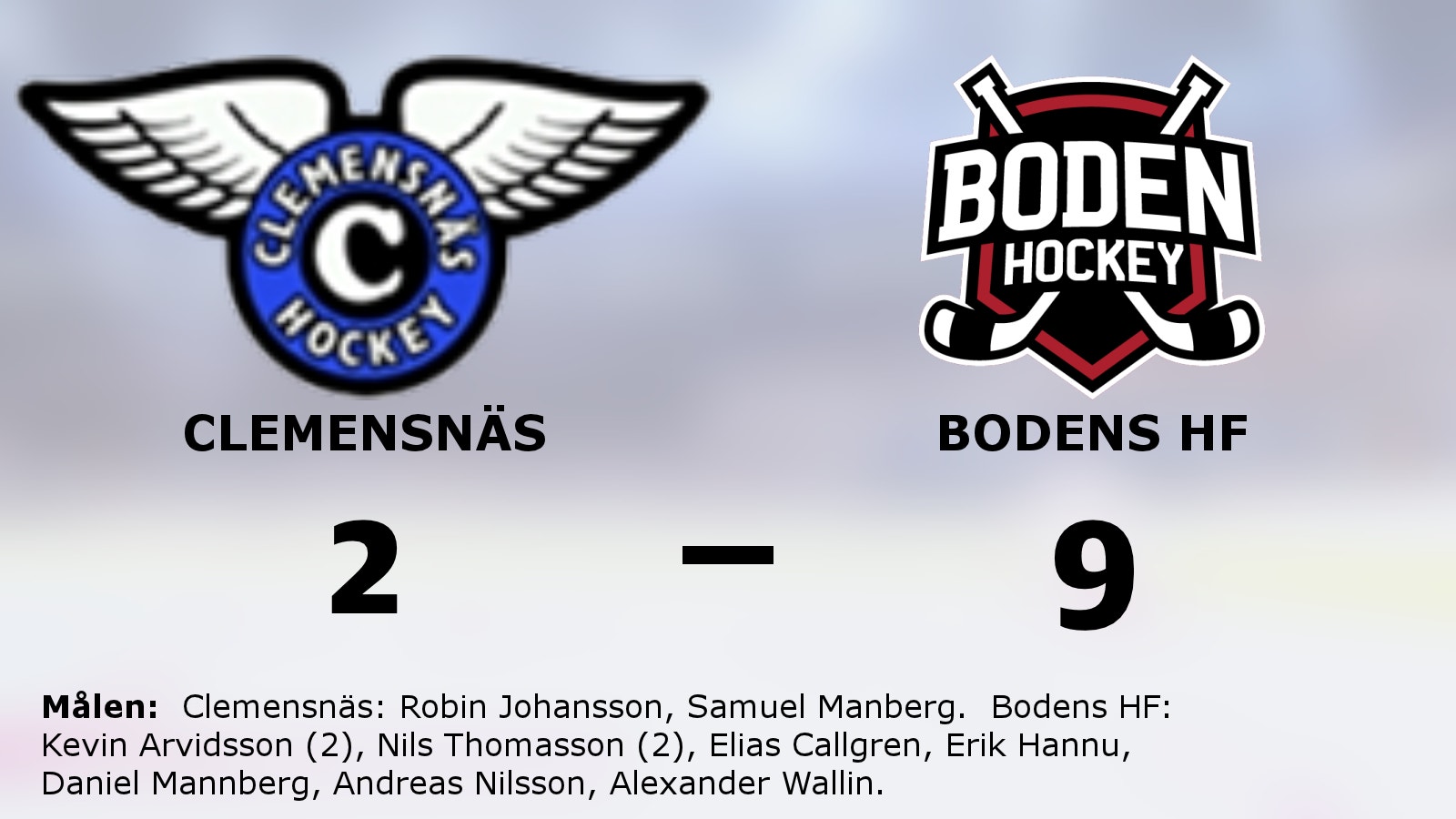 Bodens HF utklassade Clemensnäs på bortaplan