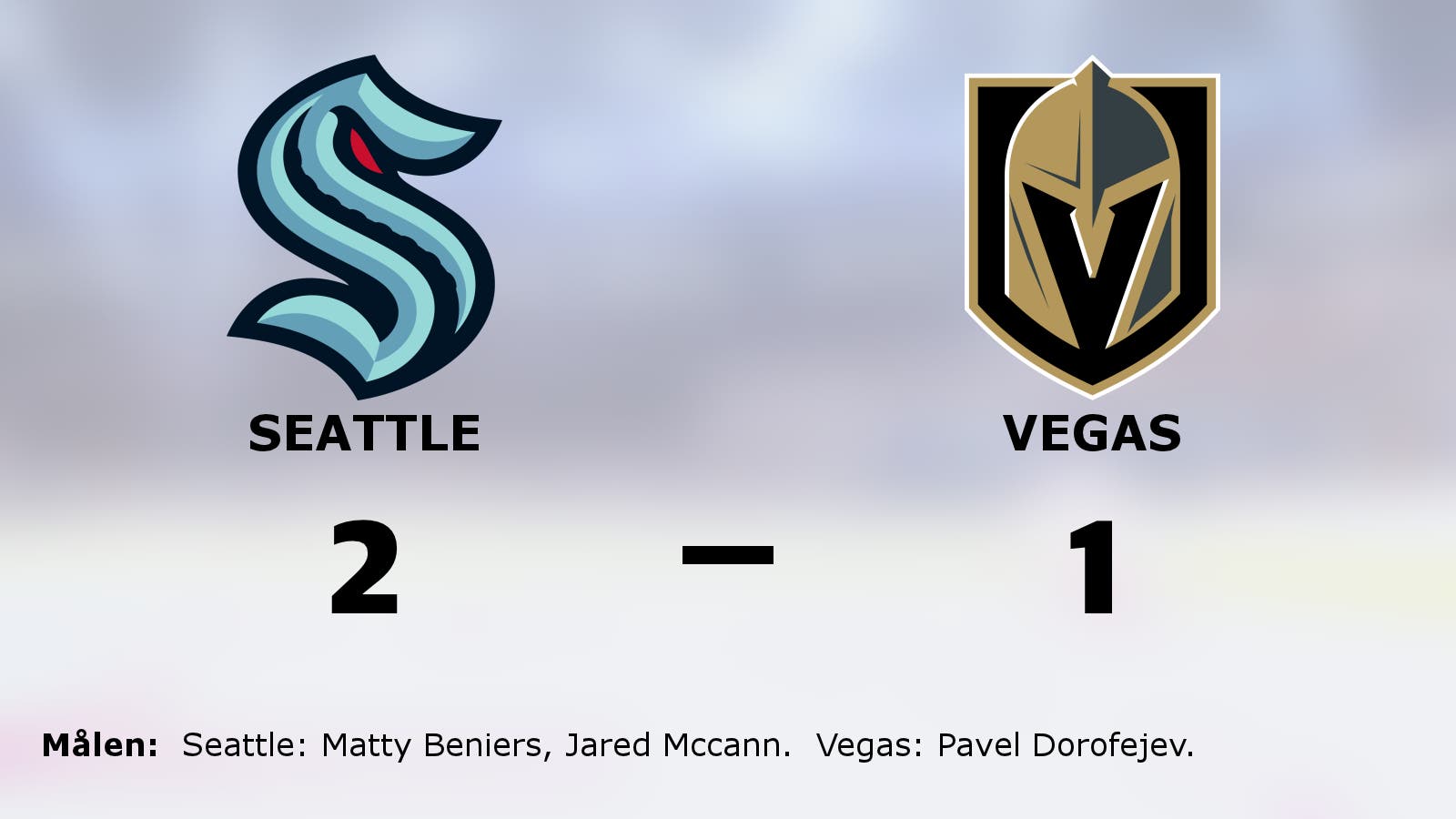 Förlängningsseger för Seattle mot Vegas