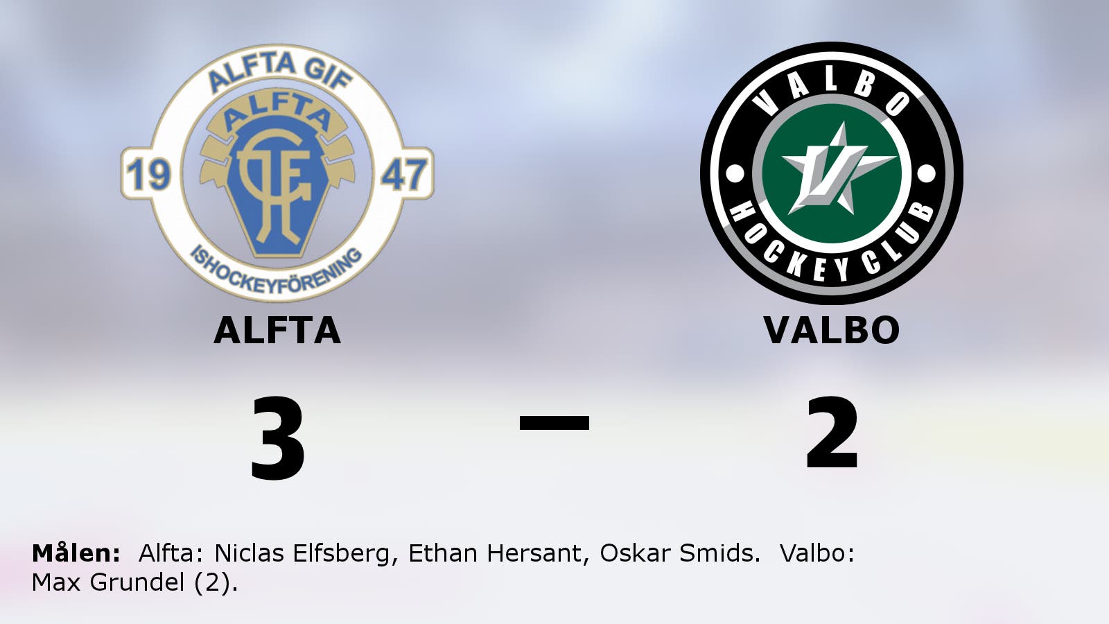 Alfta vann i förlängningen mot Valbo