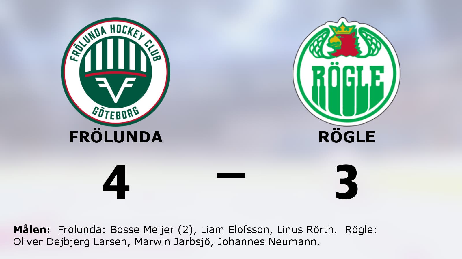 Straffar avgjorde när Frölunda vann mot Rögle