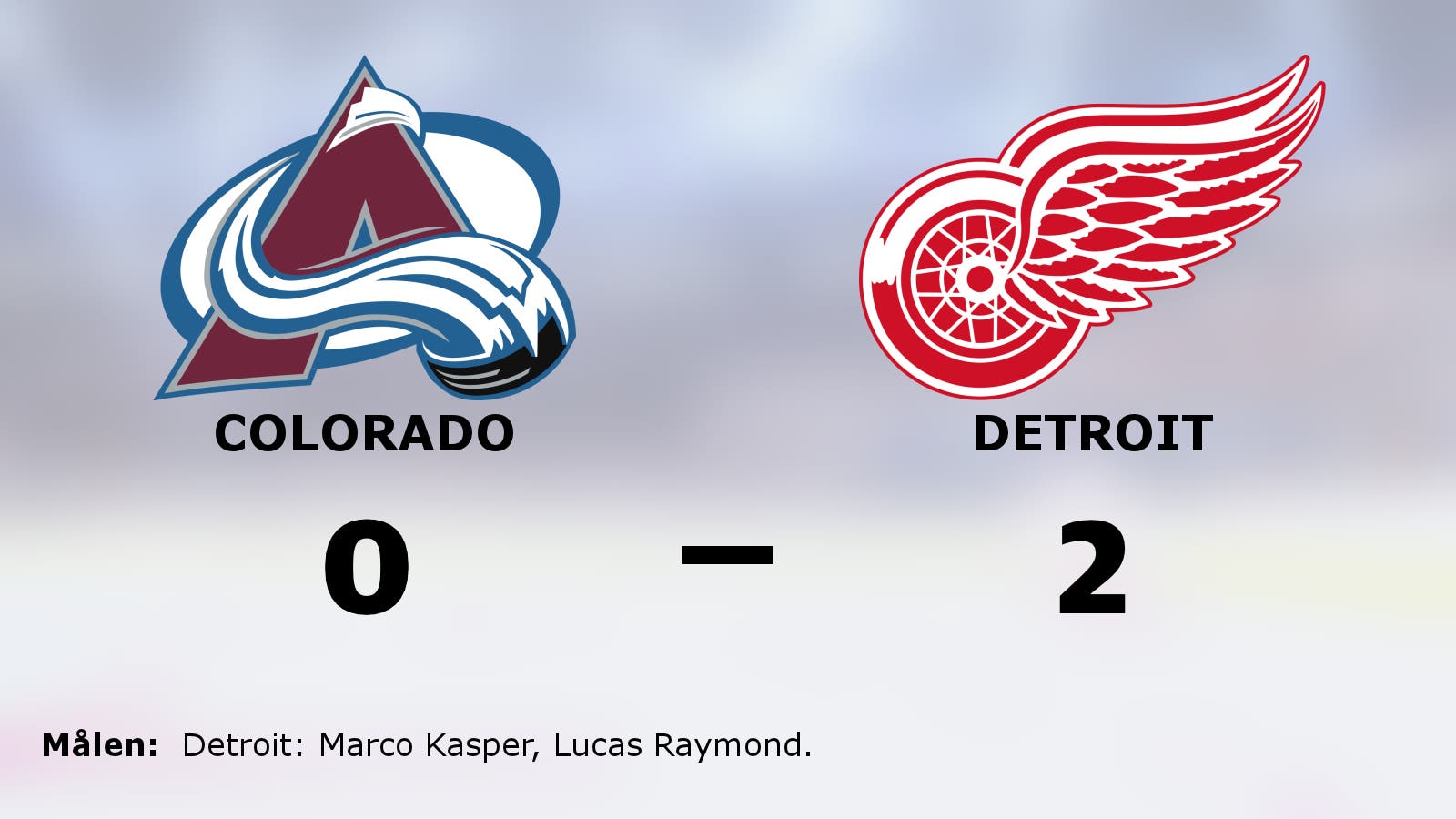 Stark seger för Detroit mot Colorado
