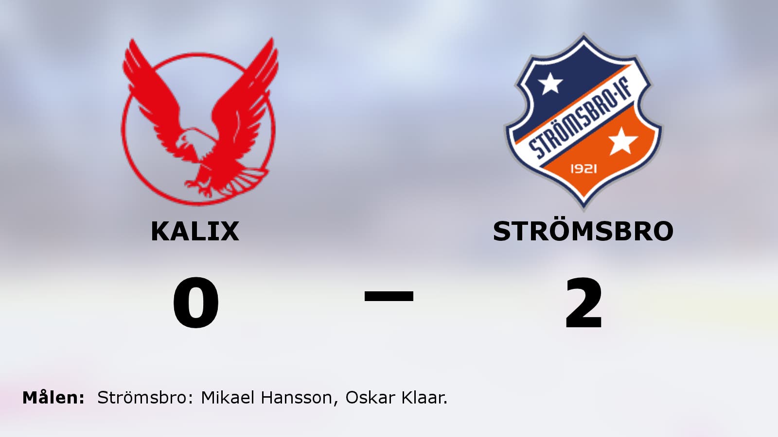 Strömsbro höll nollan och vann mot Kalix