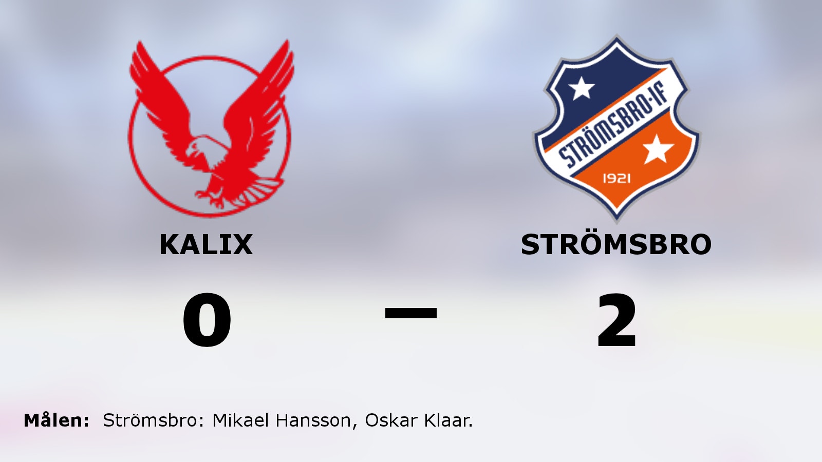 Strömsbro höll nollan och vann mot Kalix