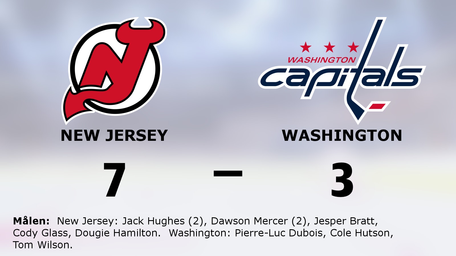 New Jersey säkrade seger mot Washington