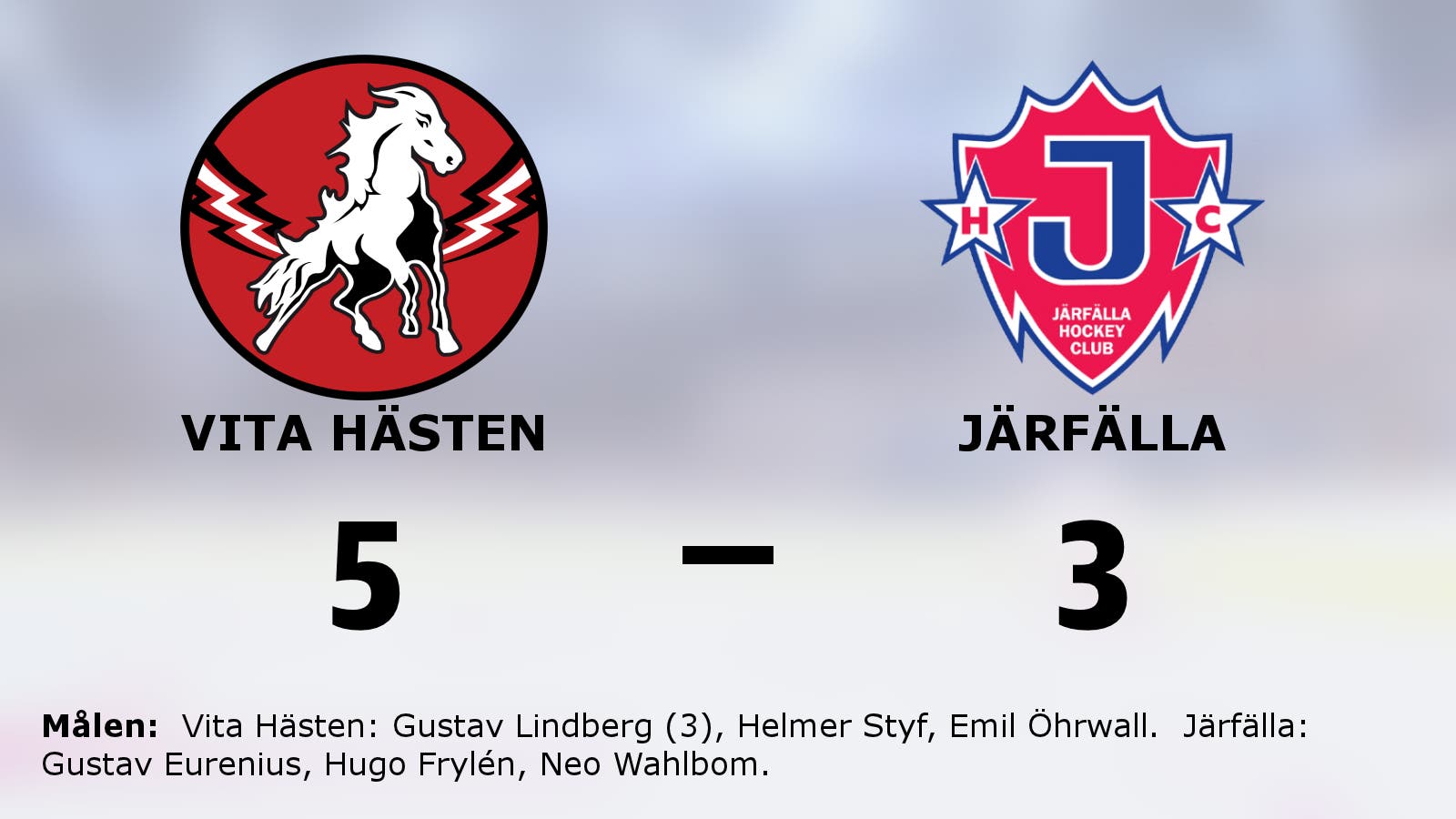 Vita Hästen toppar tabellen efter seger mot Järfälla