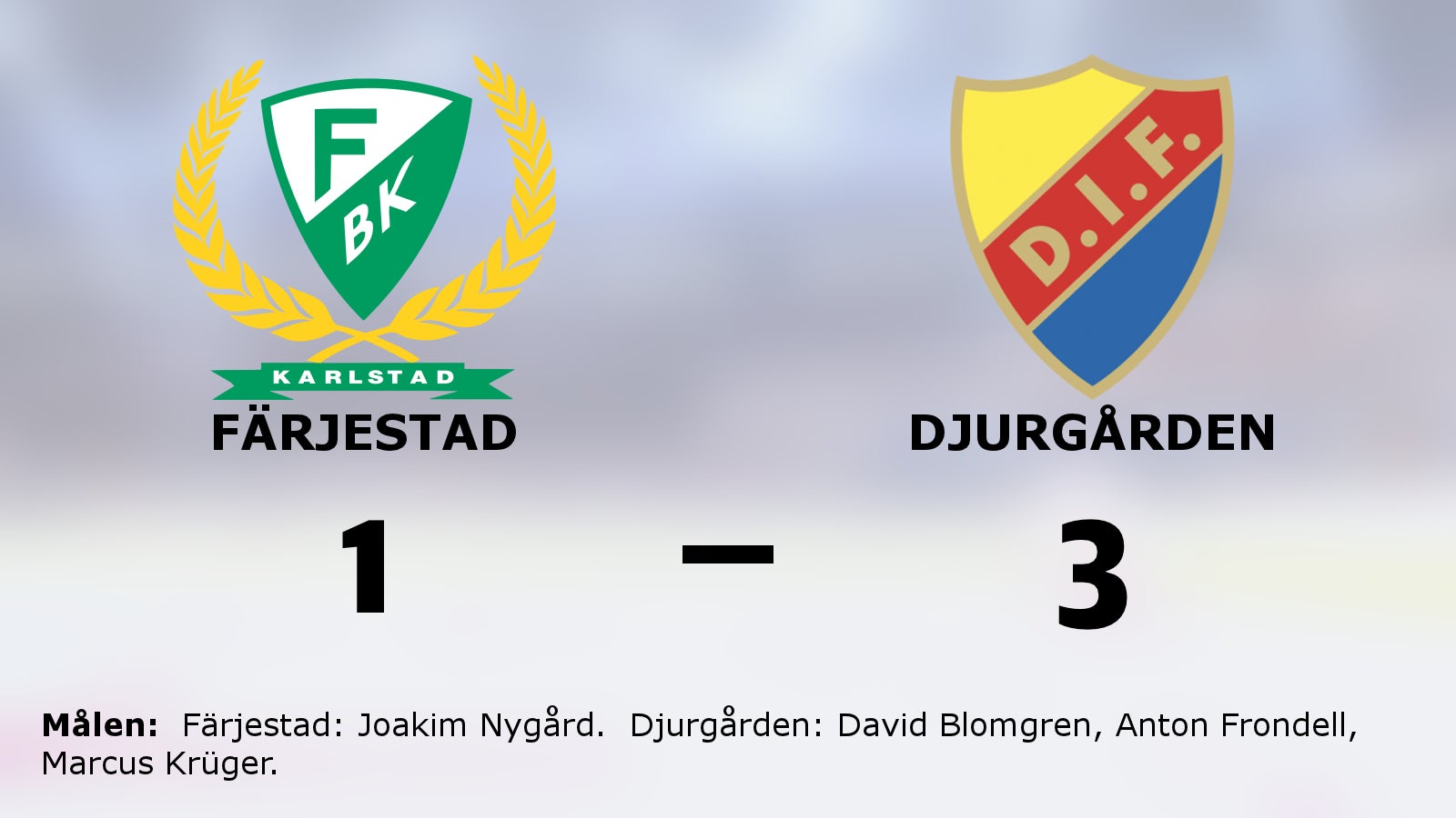 Djurgården segrade mot Färjestad i SHL