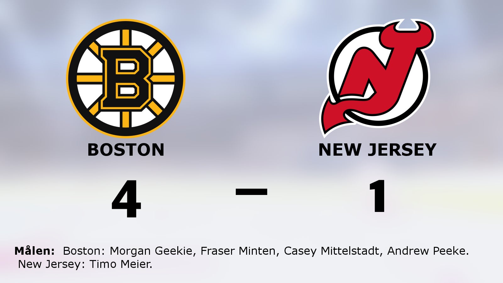 Boston vann toppmötet med New Jersey