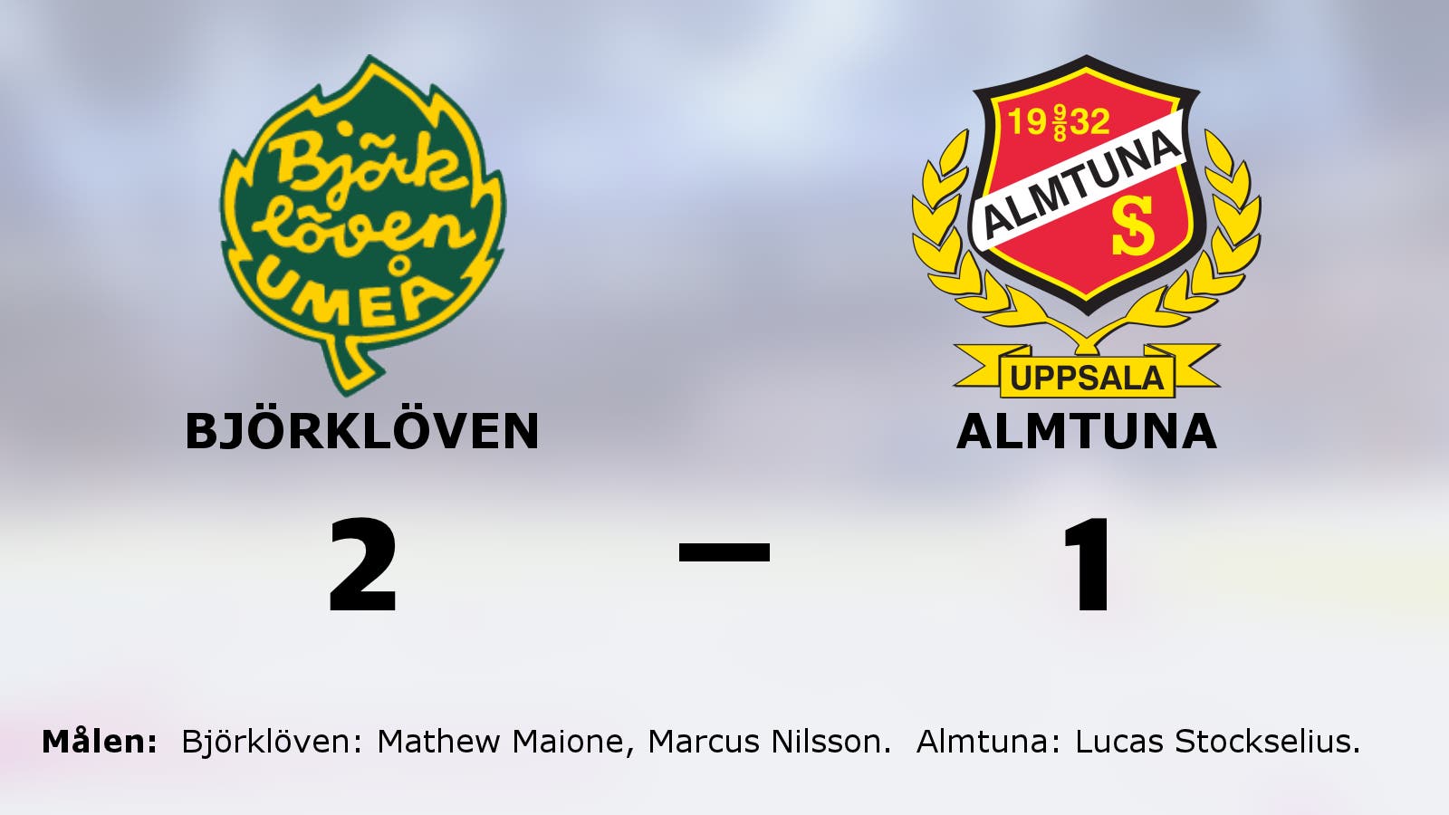 Björklöven fortsätter segersviten mot Almtuna