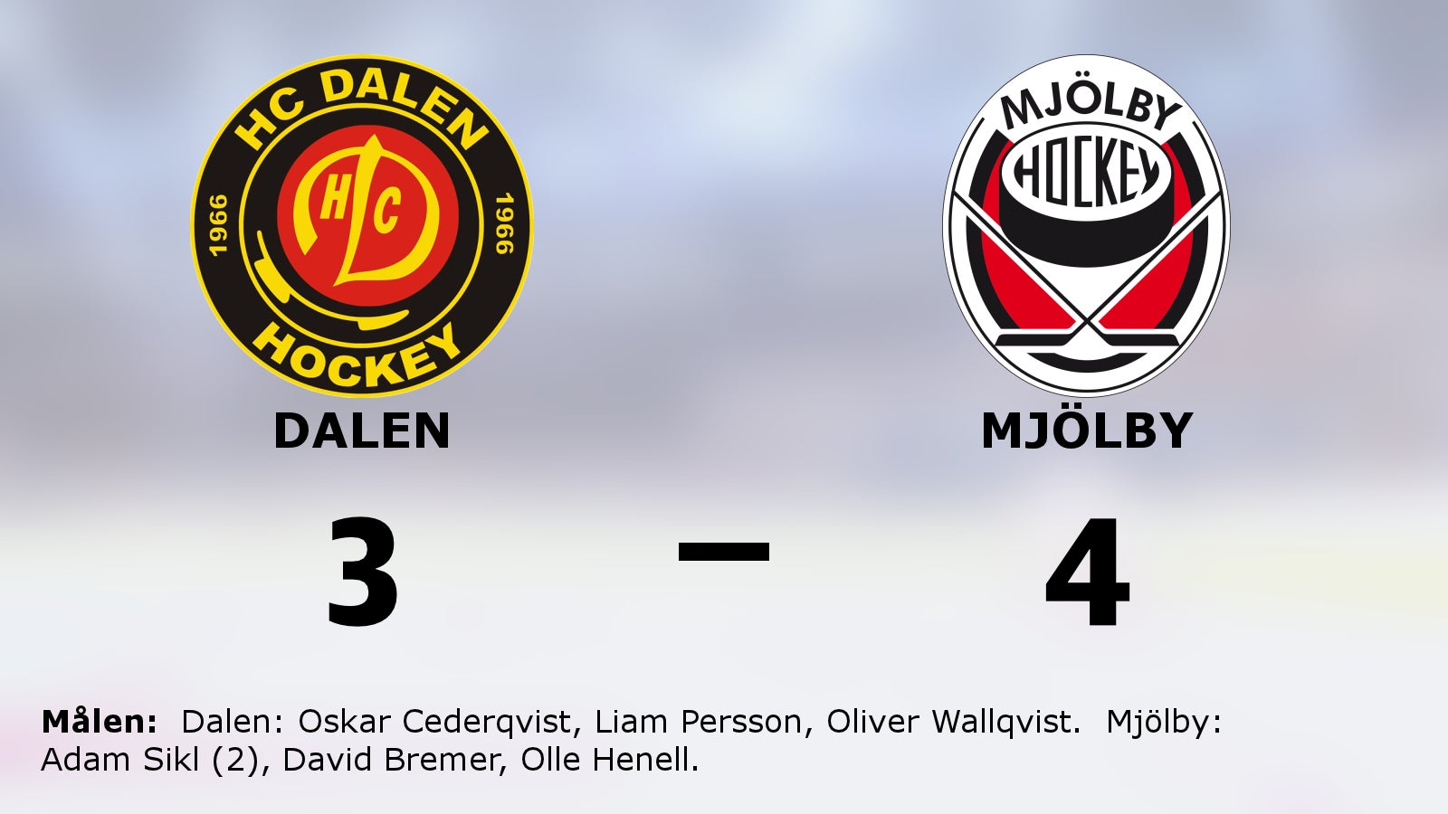 Mjölby vann i förlängningen mot Dalen