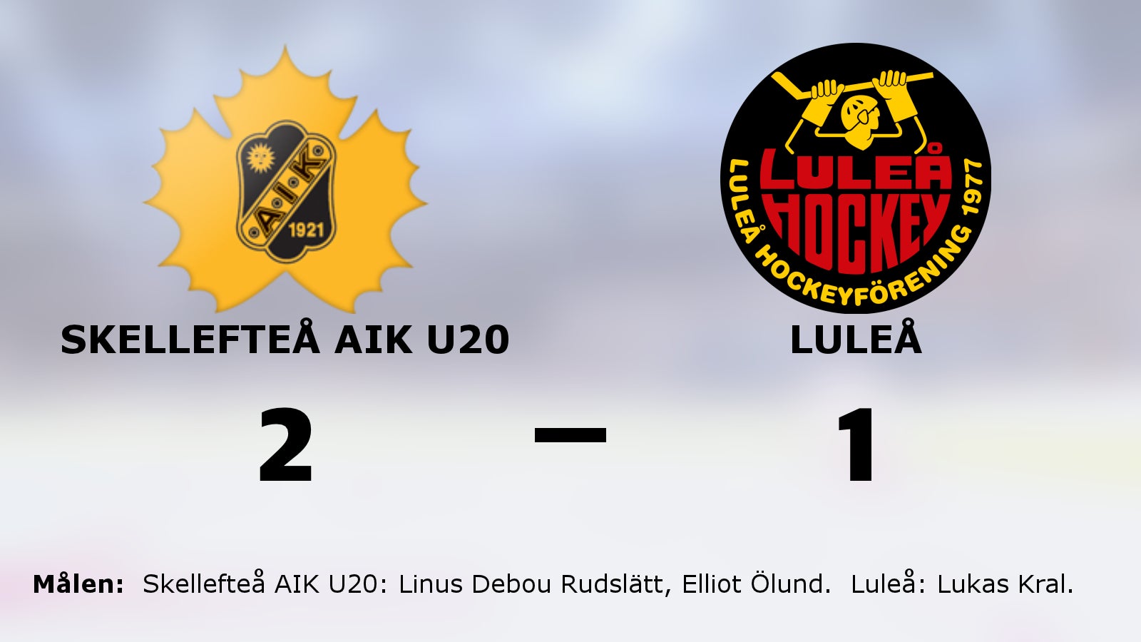 Skellefteå AIK U20 avgjorde i straffläggningen hemma mot Luleå