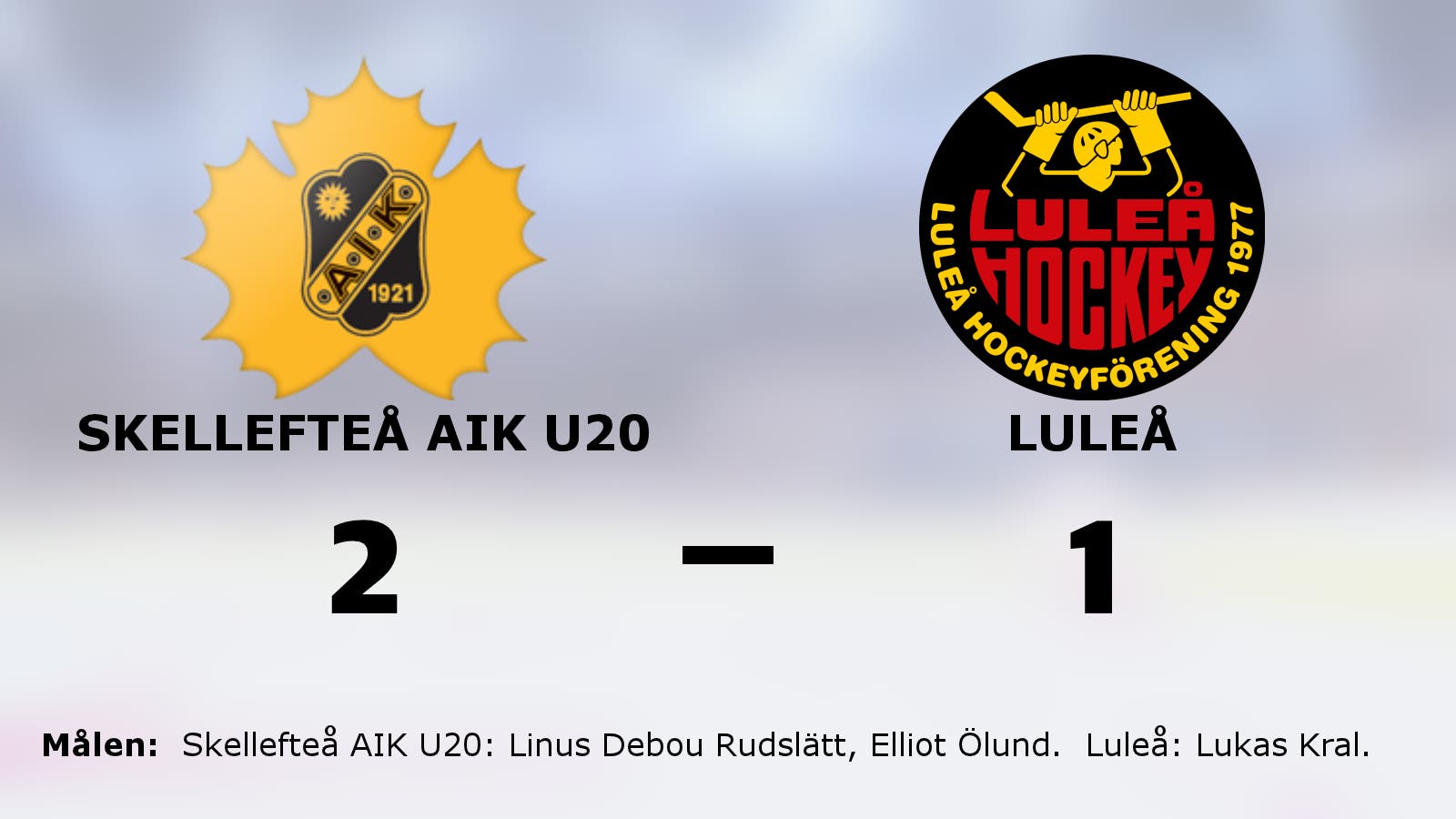 Skellefteå AIK U20 avgjorde i straffläggningen hemma mot Luleå